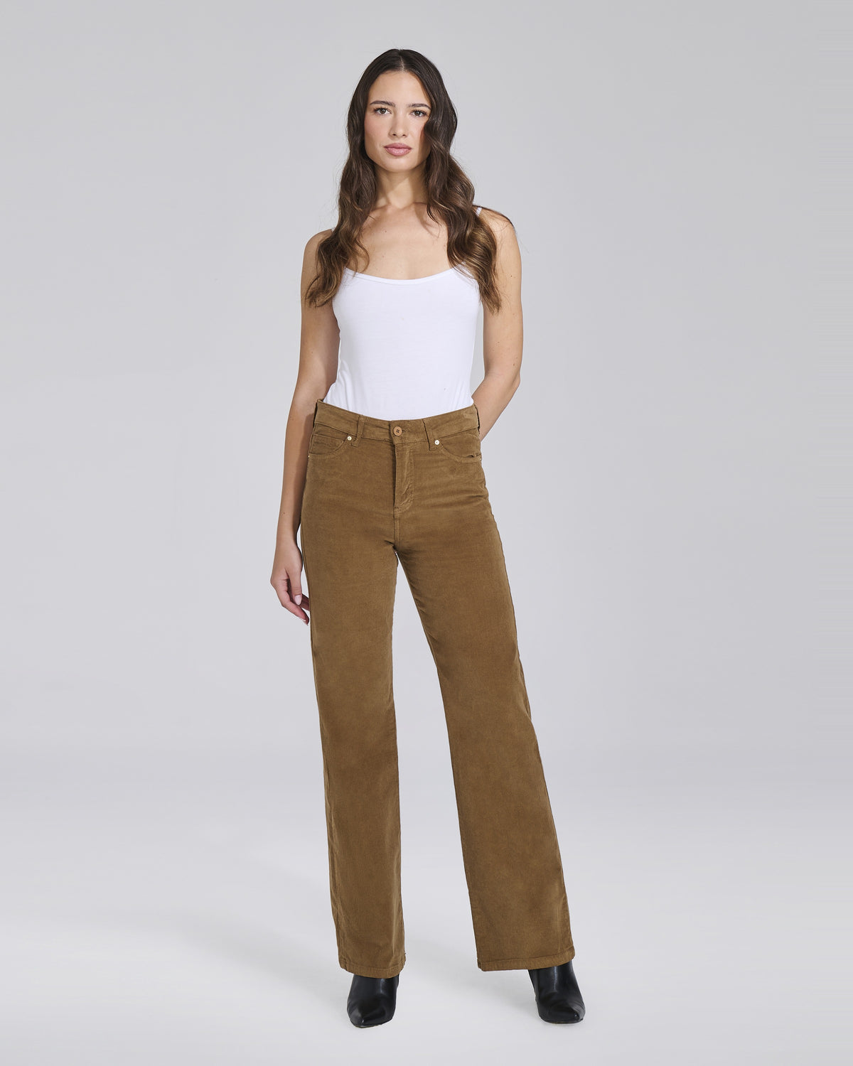 Pantalone palazzo in velluto 5 tasche donna – Chiara Dalba, foto 6