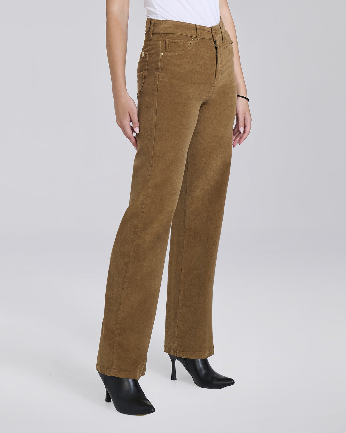 Pantalone palazzo in velluto 5 tasche donna – Chiara Dalba, foto 9