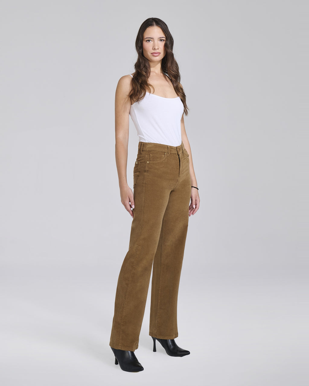 Pantalone palazzo in velluto 5 tasche donna – Chiara Dalba, foto 8