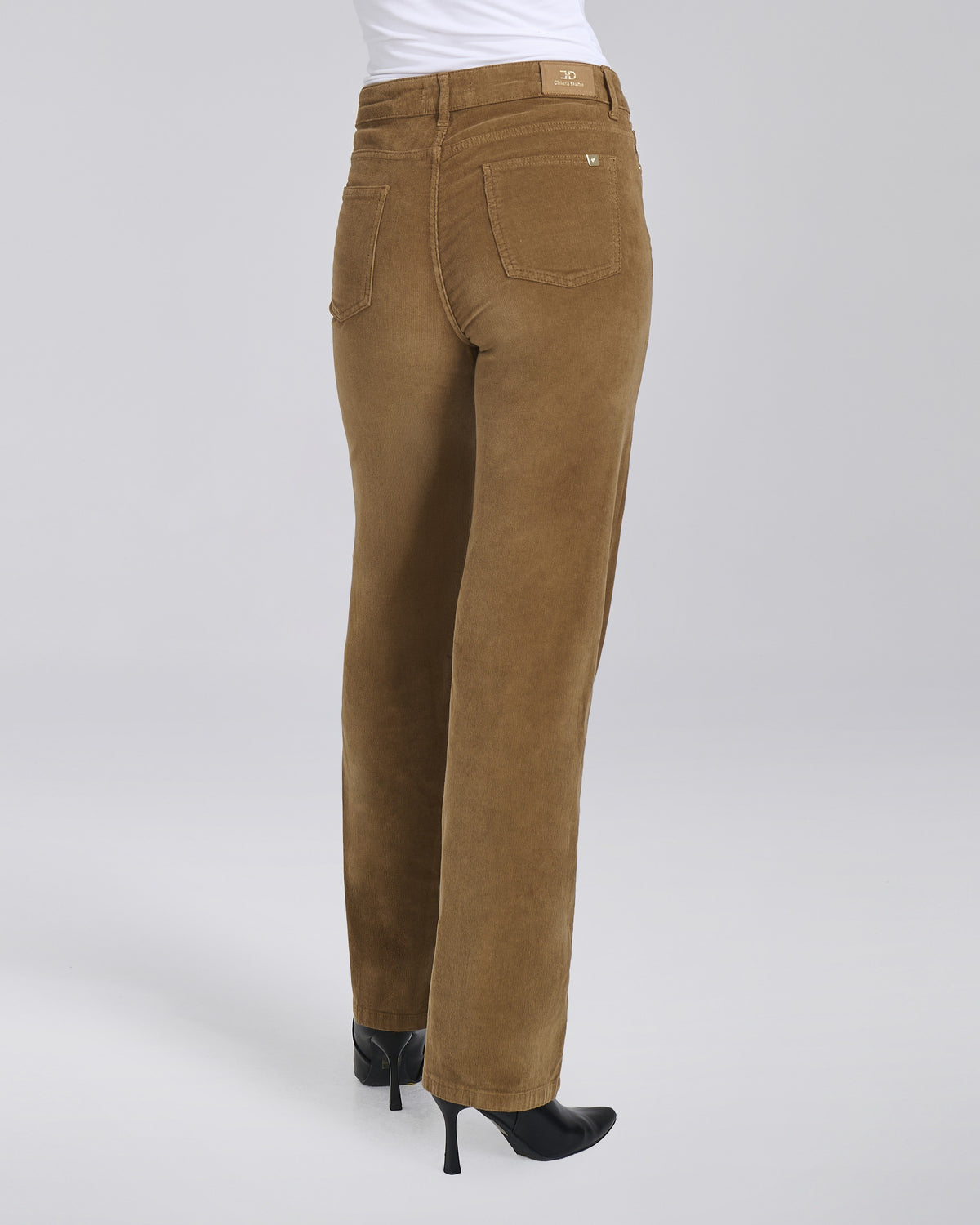 Pantalone palazzo in velluto 5 tasche donna – Chiara Dalba, foto 13