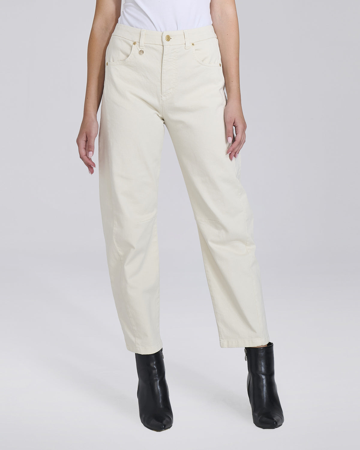 Pantalone balloon con elastico donna, colore Burro – Chiara Dalba