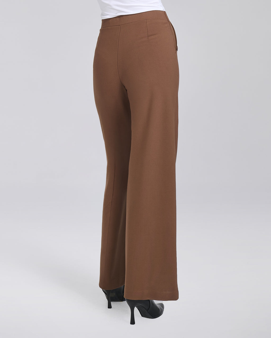 Pantalone palazzo in maglina con bottoni decorativi donna – Chiara Dalba, foto 5