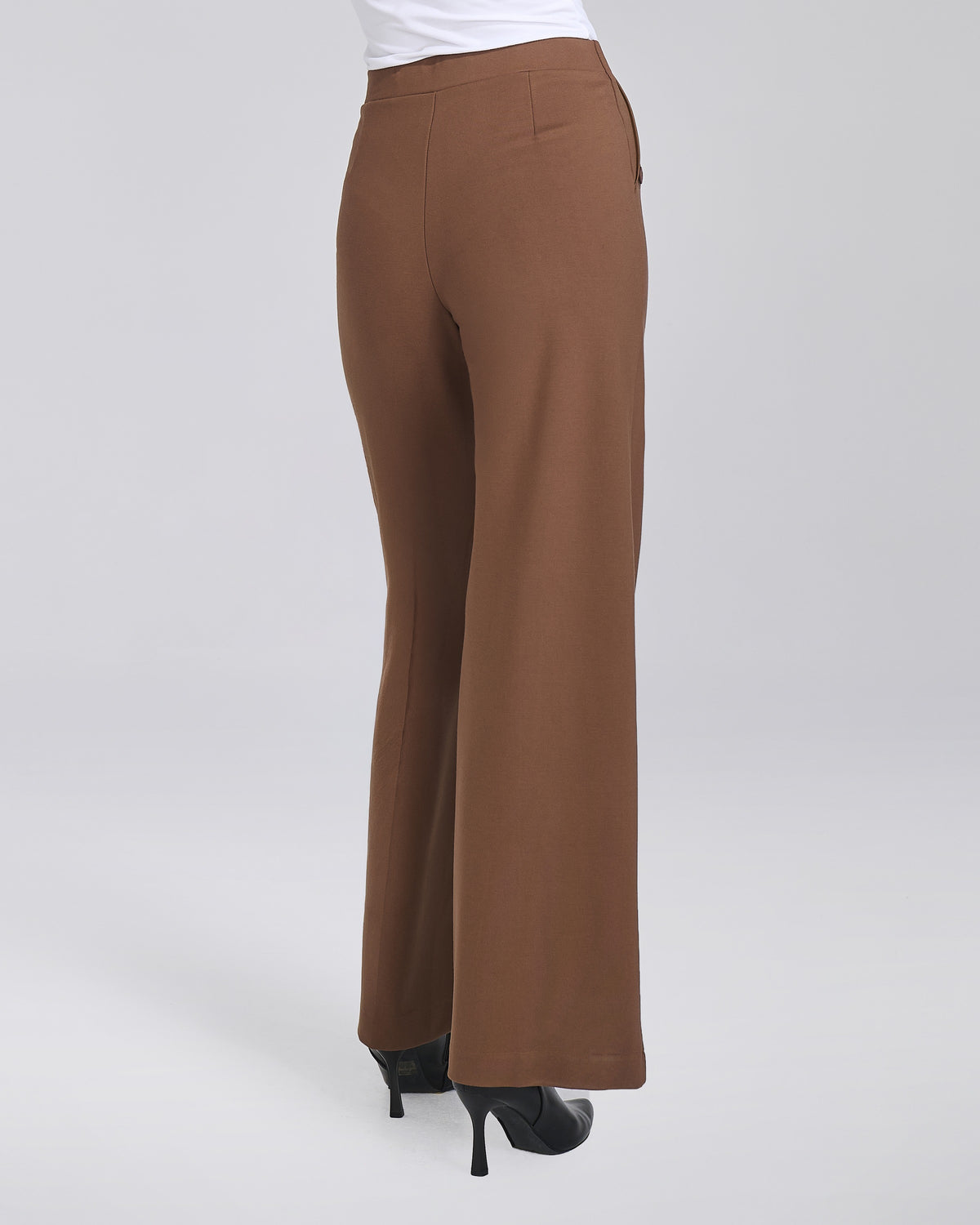 Pantalone palazzo in maglina con bottoni decorativi donna – Chiara Dalba, foto 5