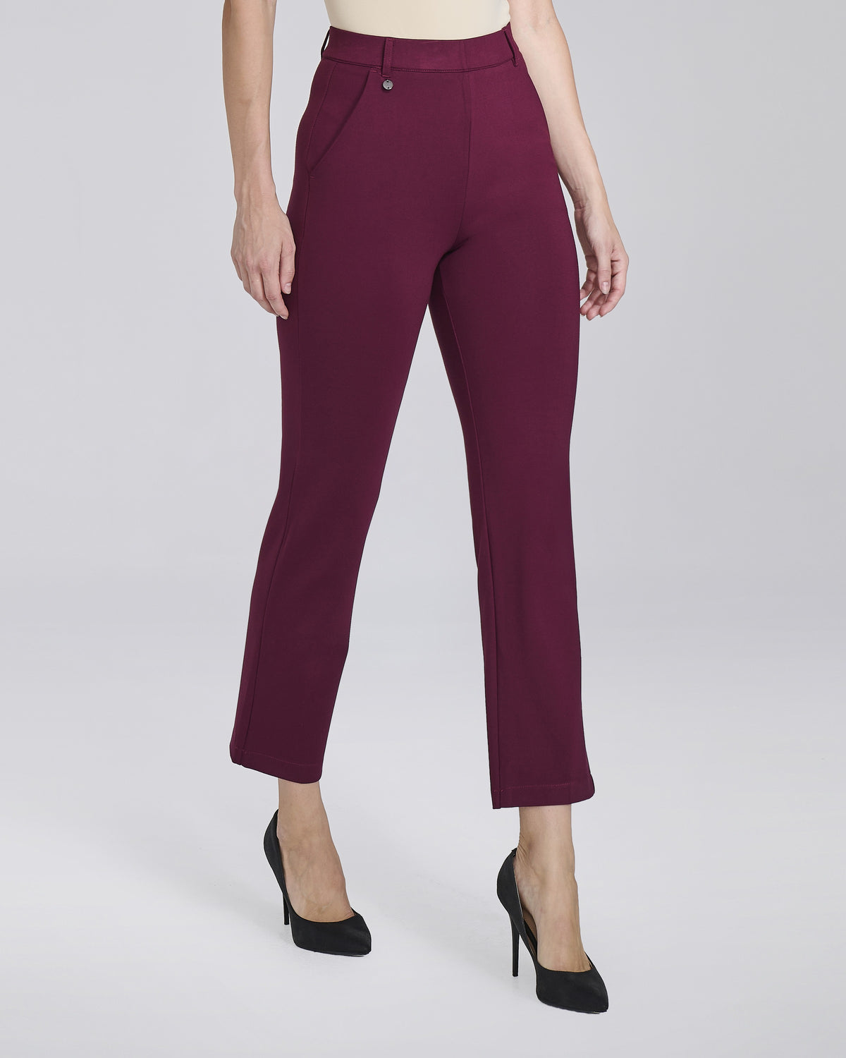 Pantalone in maglina straight con tasche chino donna – Chiara Dalba, foto 2