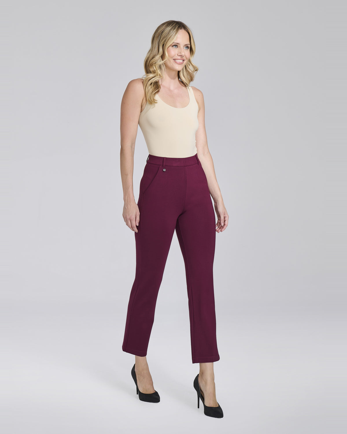 Pantalone in maglina straight con tasche chino donna – Chiara Dalba