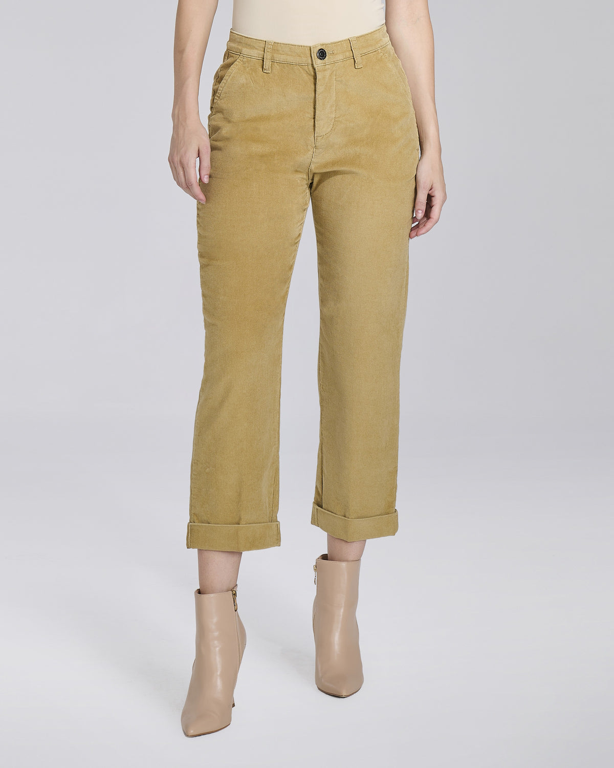Pantalone in velluto con tasche chino e risvolti donna – Chiara Dalba, foto 2