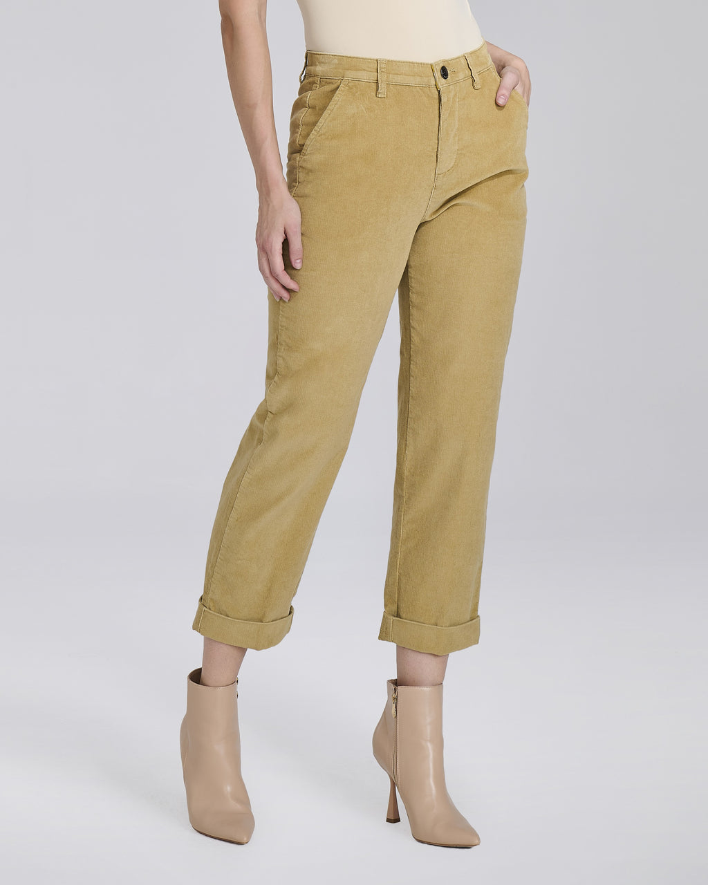 Pantalone in velluto con tasche chino e risvolti donna – Chiara Dalba, foto 4