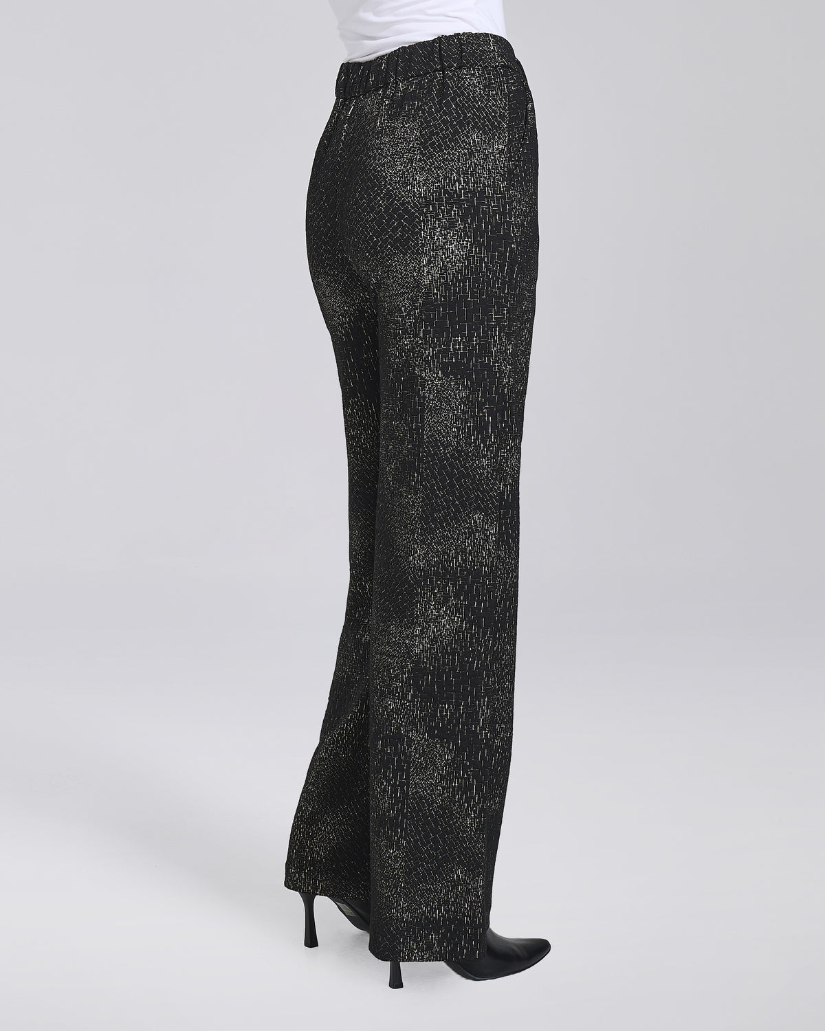 Pantalone palazzo in maglina fantasia donna – Chiara Dalba, foto 5