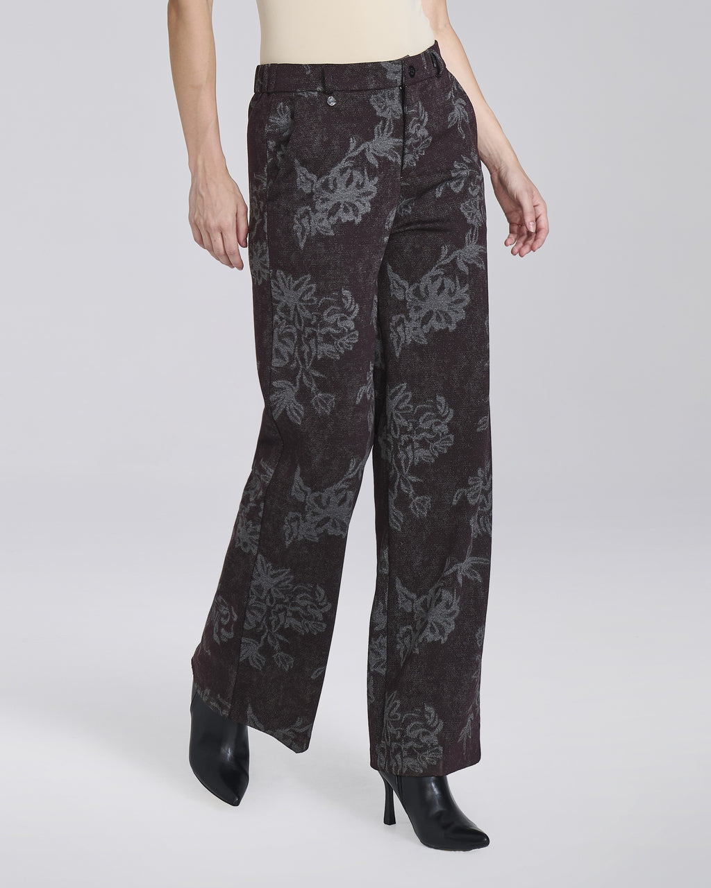 Pantalone palazzo fantasia con tasche chino donna – Chiara Dalba, foto 2