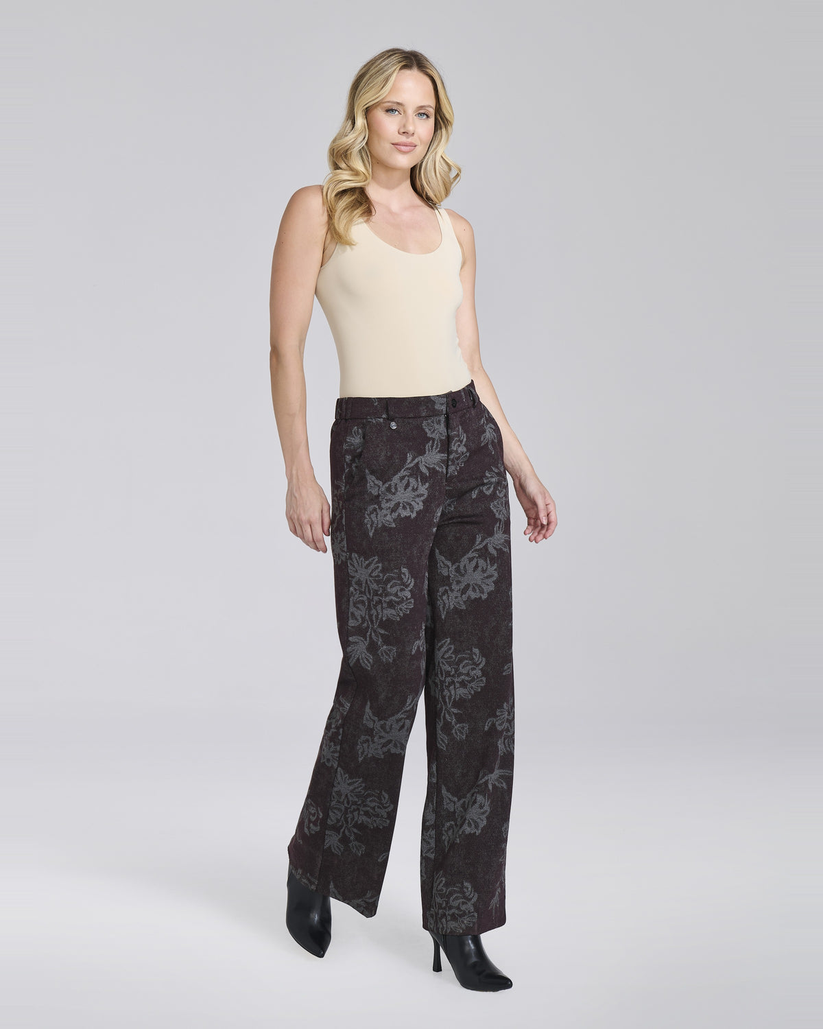 Pantalone palazzo fantasia con tasche chino donna – Chiara Dalba
