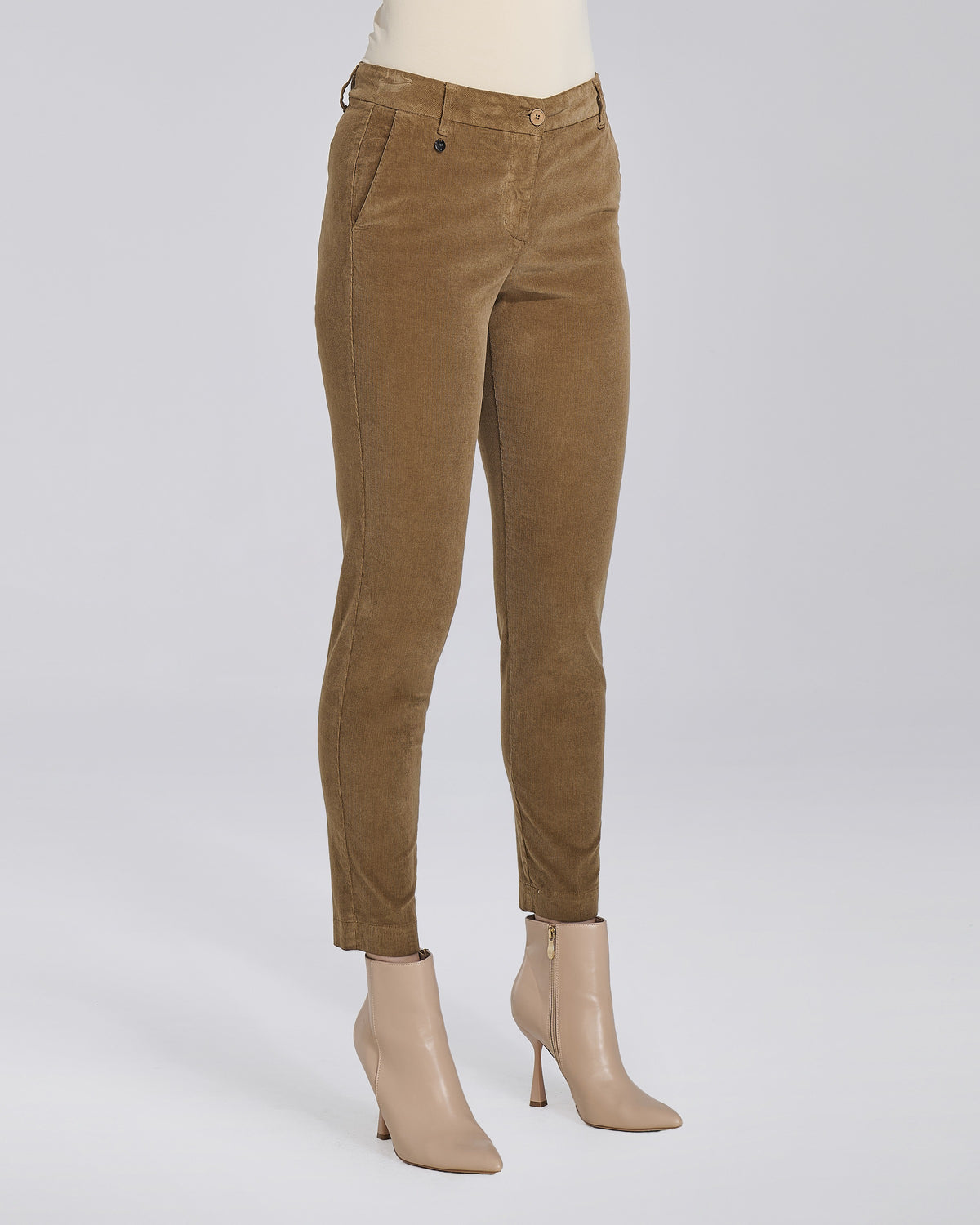 Pantalone Allegria con tasche chino donna, colore Biscotto – Chiara Dalba