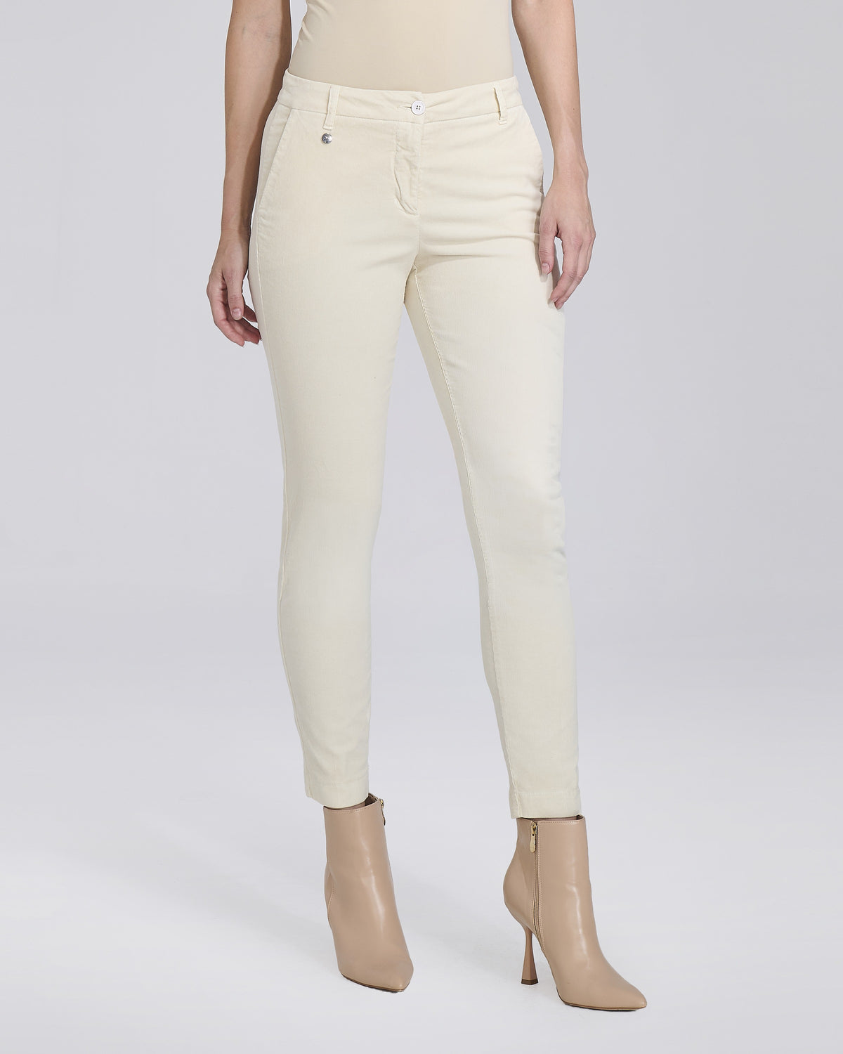 Pantalone Allegria con tasche chino donna, colore Burro – Chiara Dalba
