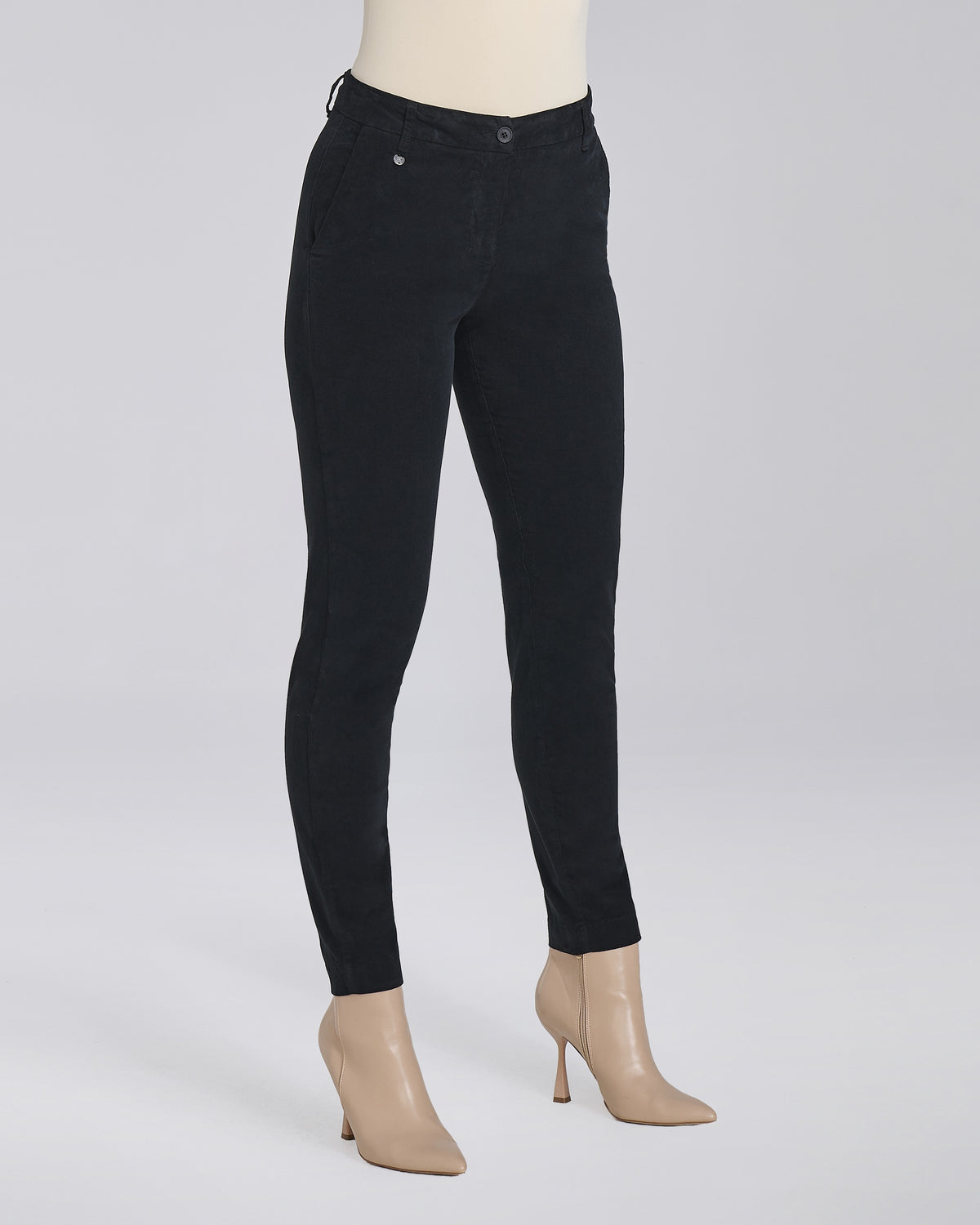 Pantalone Allegria con tasche chino donna, colore Nero – Chiara Dalba