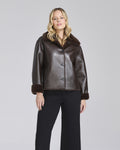 Giacca double ecopelle ed ecopelliccia - Chiara Dalba
