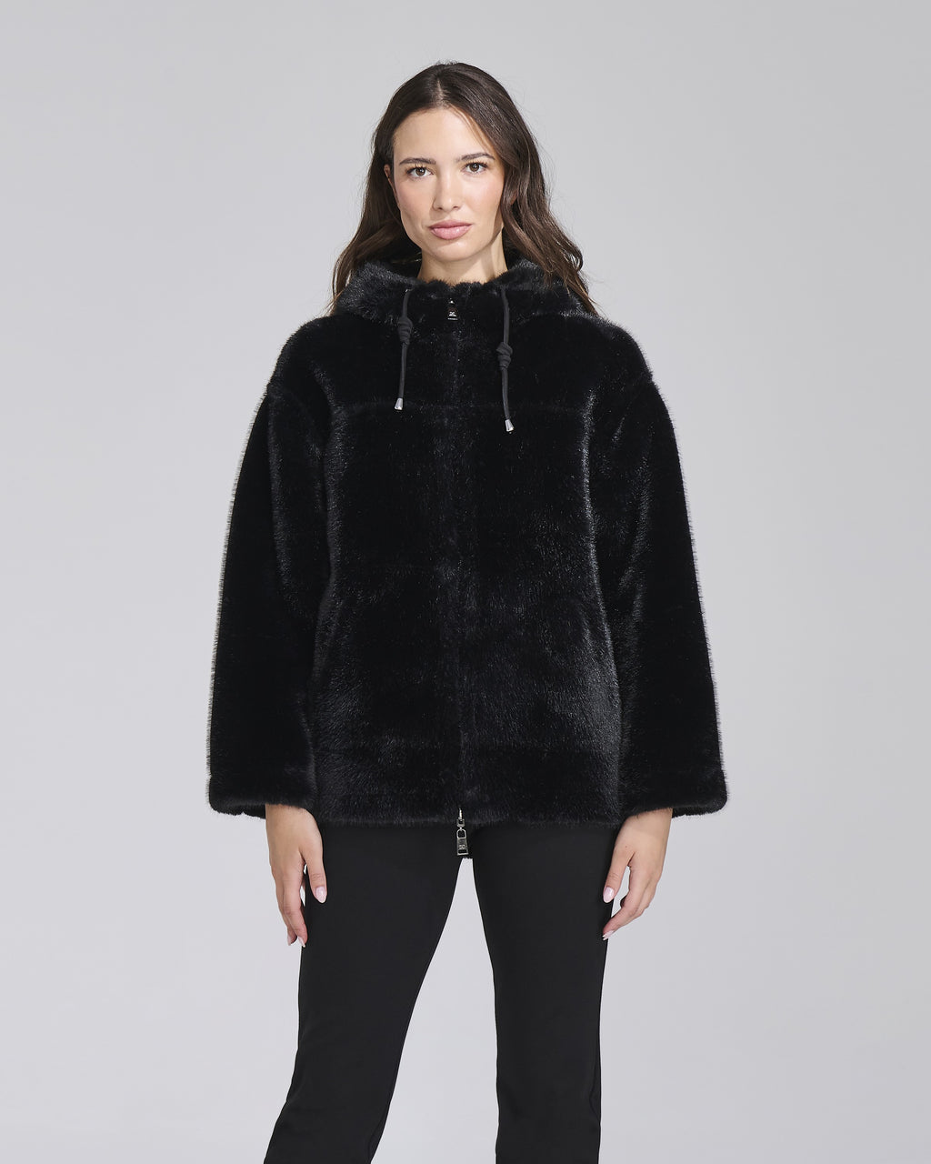 Giacca double effetto montone con zip donna – Chiara Dalba, foto 2