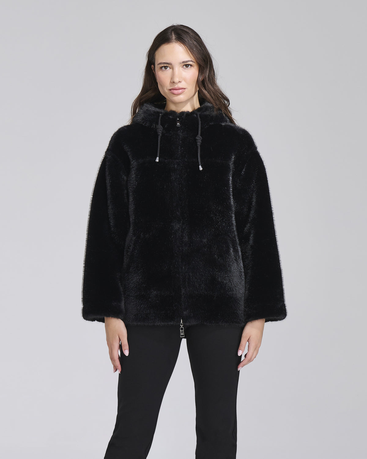 Giacca double effetto montone con zip donna – Chiara Dalba, foto 2