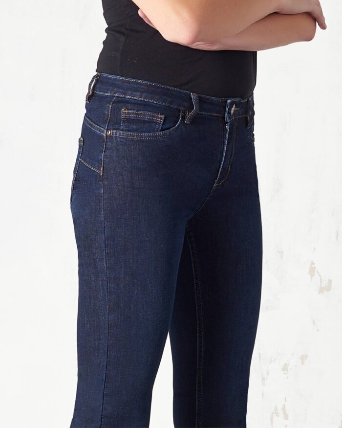 5-pocket jeans with push-up effect and turn-ups