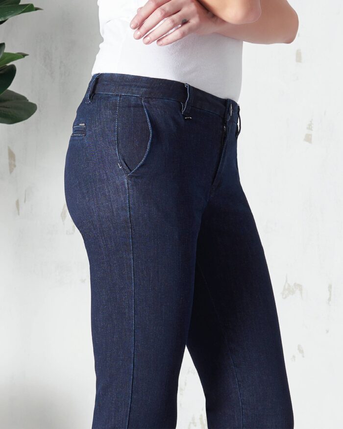 Jeans chinos blu con tasca America