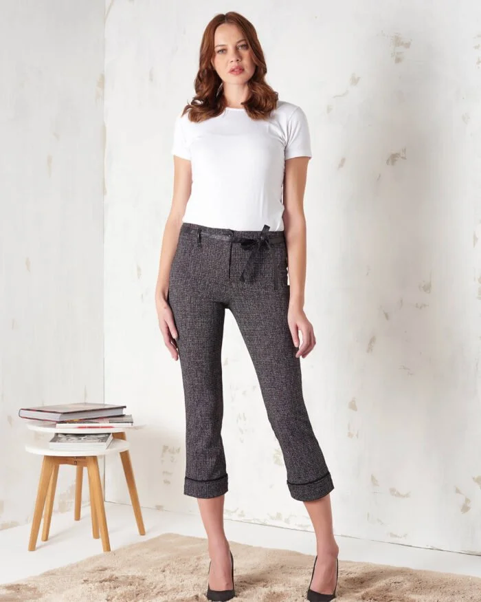 Milano stitch trousers with strap