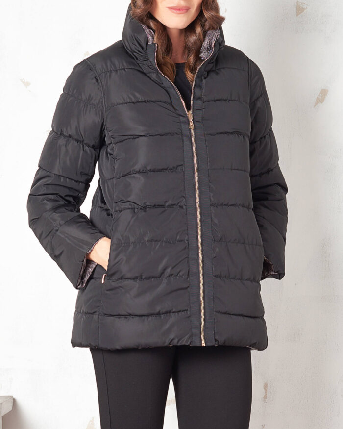 Double-face jacket grey and black