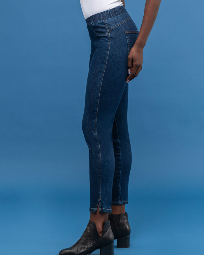 Elastic Jeans with Slit