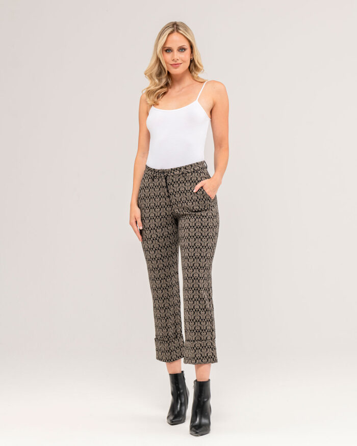 Patterned Pants with America Pockets