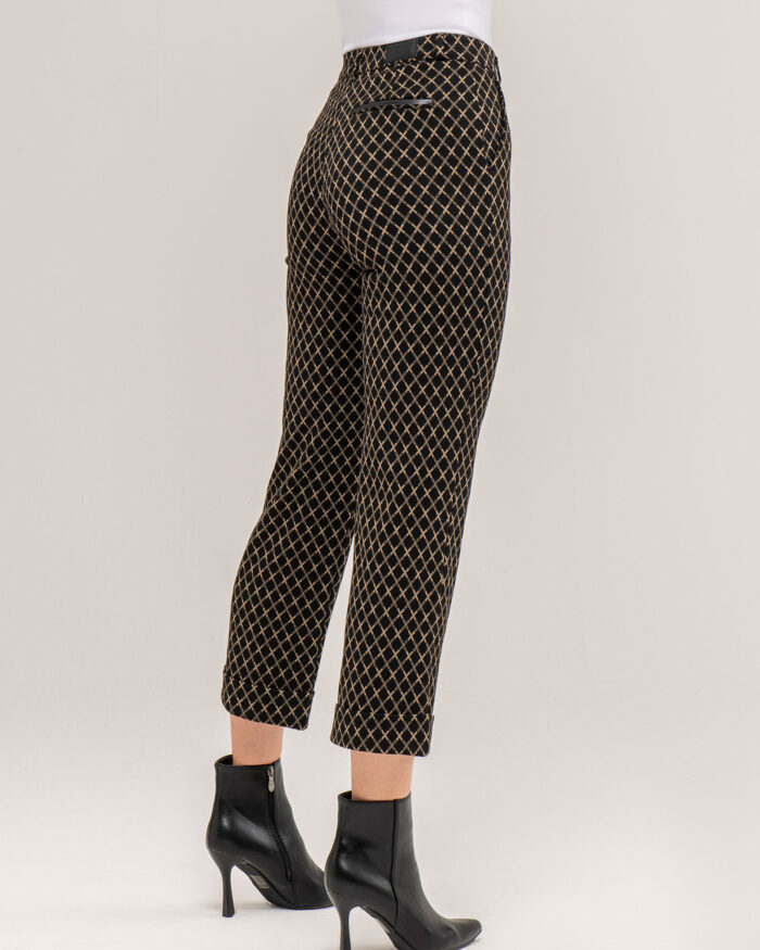 Patterned Pants with American Pockets