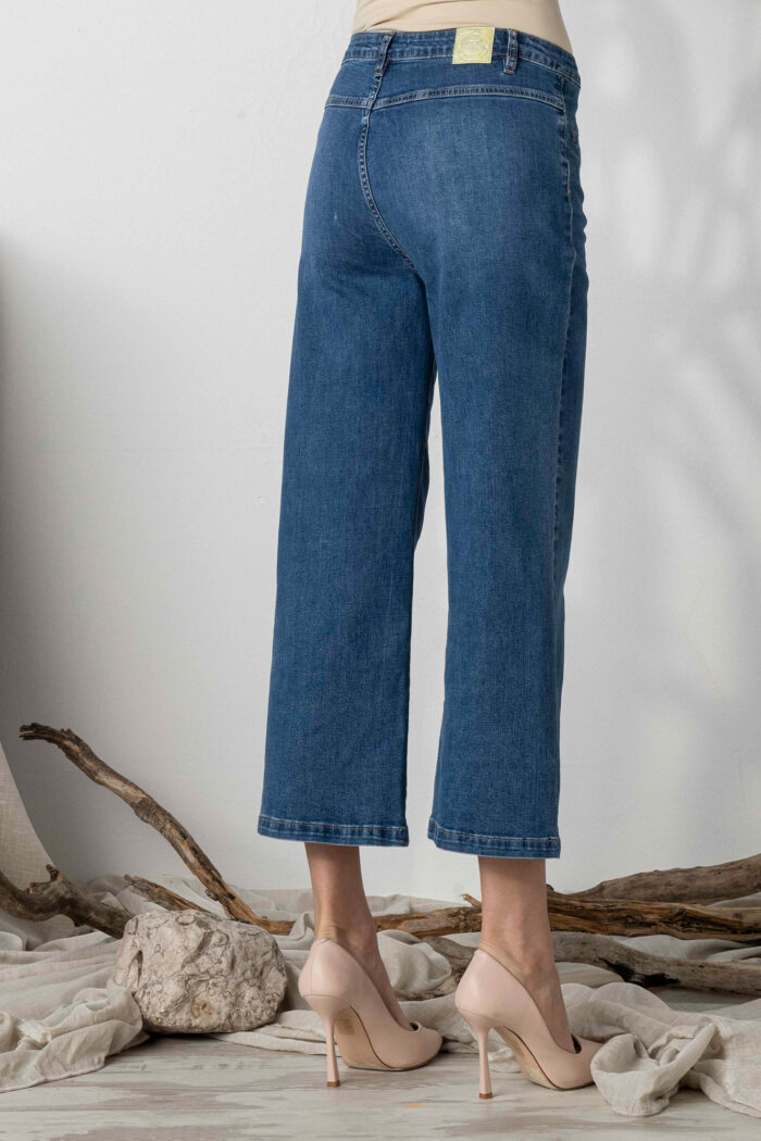Jeans con Tasche a Friso sul davanti
