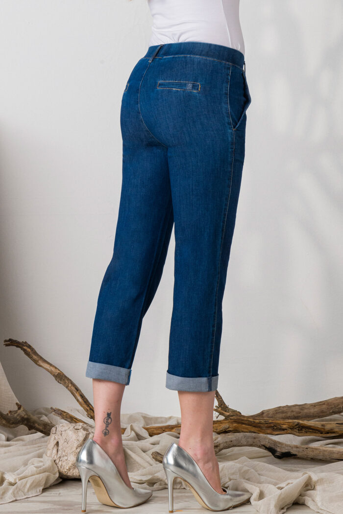 Jeans Tutto Elastico con Tasche America - immagine 4