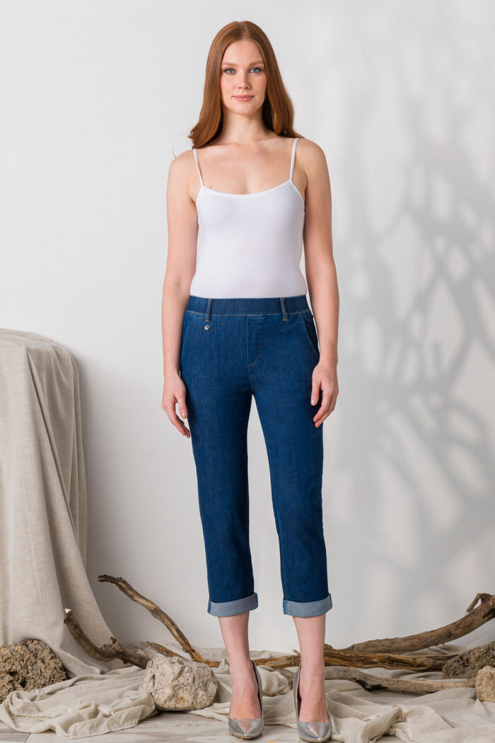 Jeans Tutto Elastico con Tasche America - immagine 2