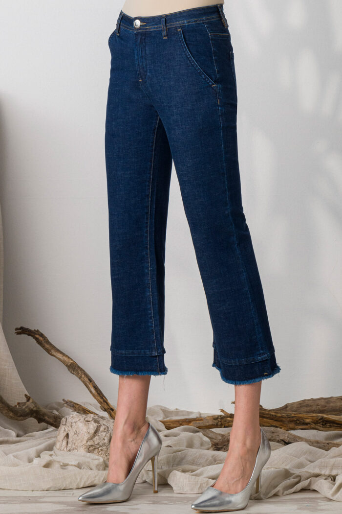 Jeans a Trombetta con Tasche America