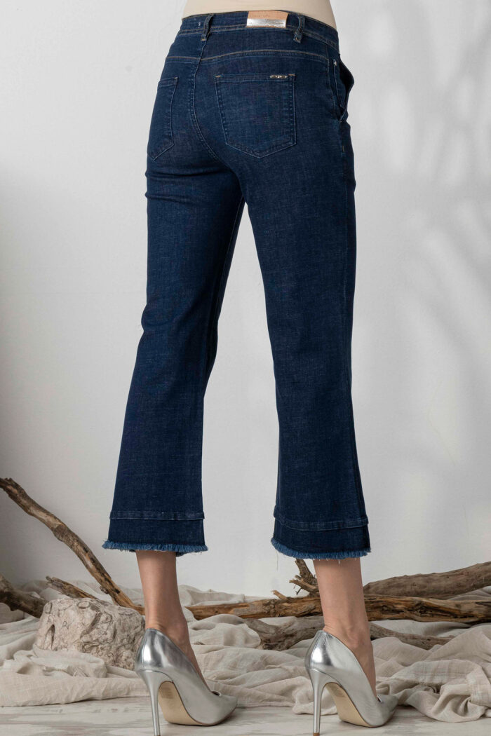Jeans a Trombetta con Tasche America