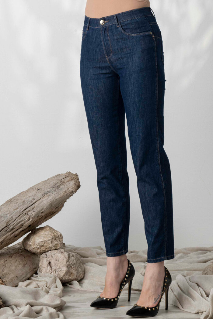 Jeans 5 Tasche Denim Scuro